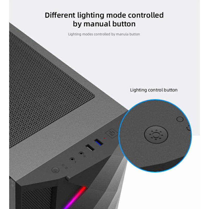 کیس کامپیوتر گیم مکس GameMax Black Diamond ARGB