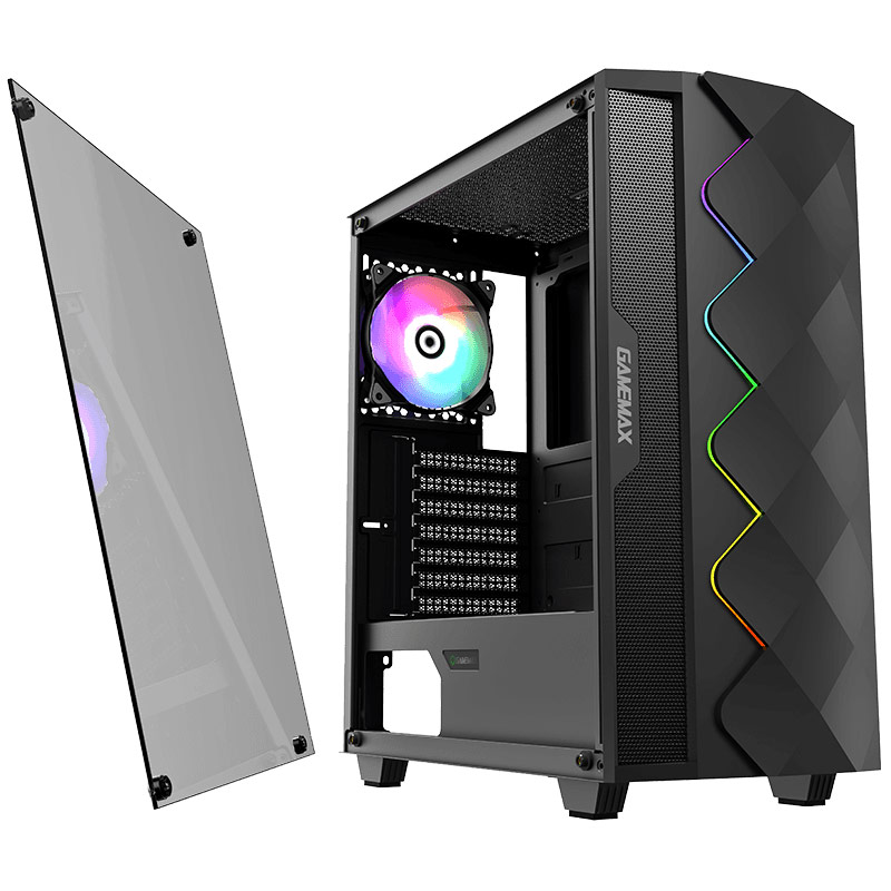 کیس کامپیوتر گیم مکس GameMax Black Diamond ARGB
