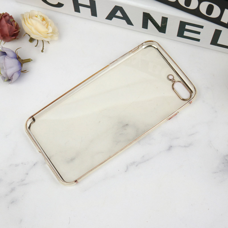 قاب ژله ای دور رنگی iPhone 7 Plus / 8 Plus رزگلد