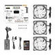 فن کیس گرین Huracan Fan GFK120M-Argb بسته 3 عددی