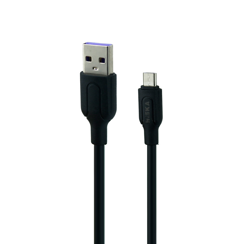 شارژر فندکی فست شارژ Hiska CC-301Q QC3 PD 3A + کابل میکرو یو اس بی