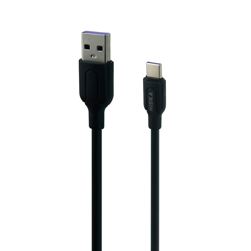 شارژر فندکی فست شارژ Hiska CC-301Q QC3 3A + کابل Type-C