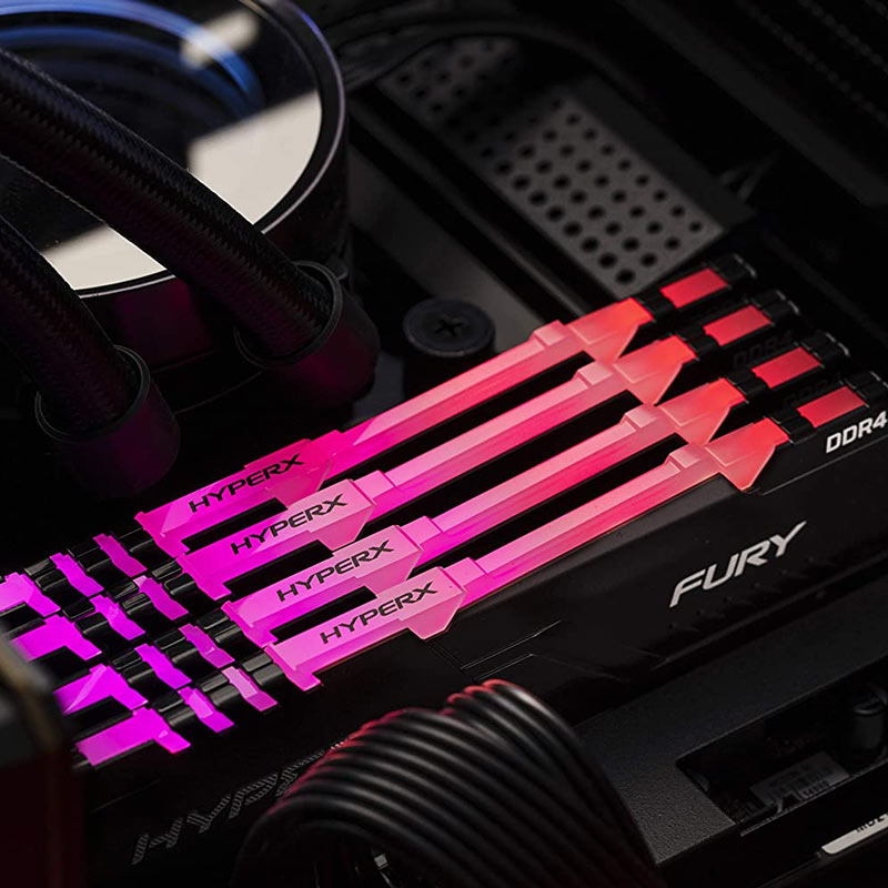 رم کامپیوتر HyperX FURY DDR4 32GB 3466MHz CL16 Quad