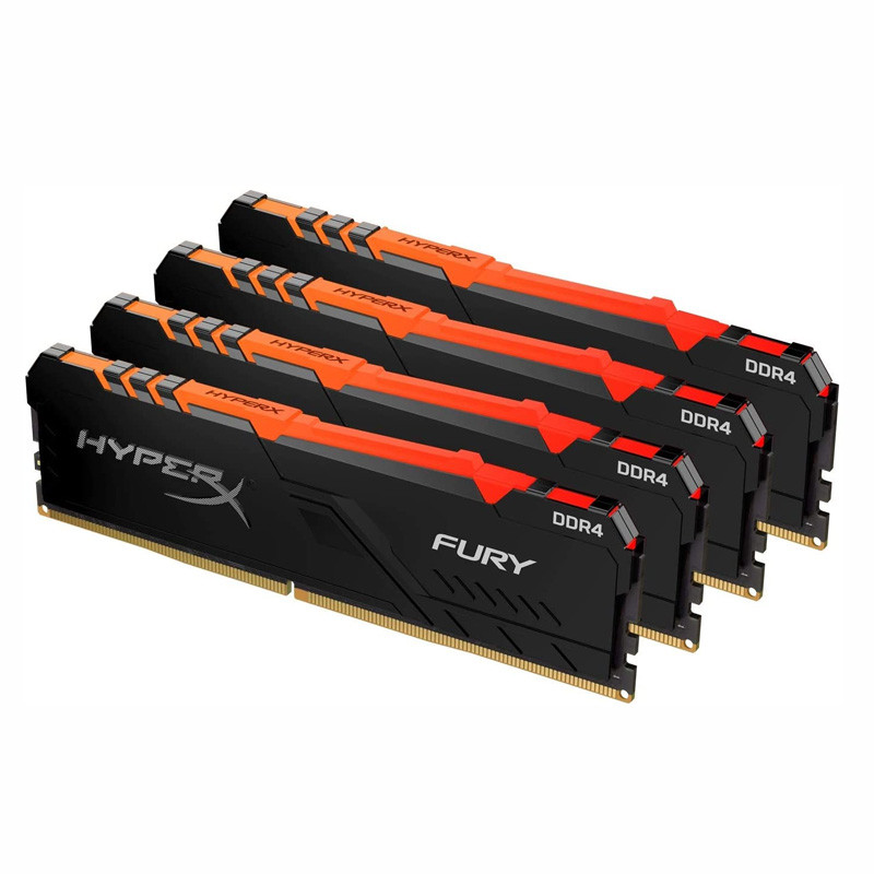 رم کامپیوتر HyperX FURY DDR4 32GB 3466MHz CL16 Quad