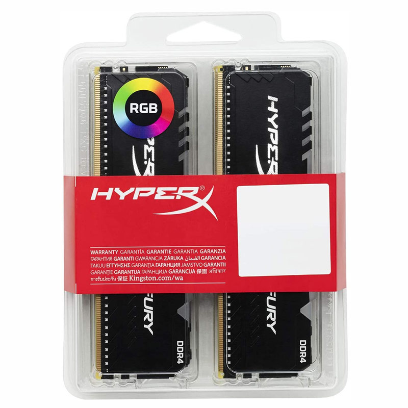 رم کامپیوتر HyperX FURY DDR4 32GB 3466MHz CL16 Quad