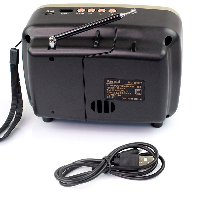 رادیو اسپیکر بلوتوثی رم و فلش خور Kemai MD-307BT