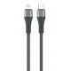 کابل تبدیل فست شارژ KingStar K49 iC Type-C To Lightning 2A PD 18W 1m + کابل هدیه