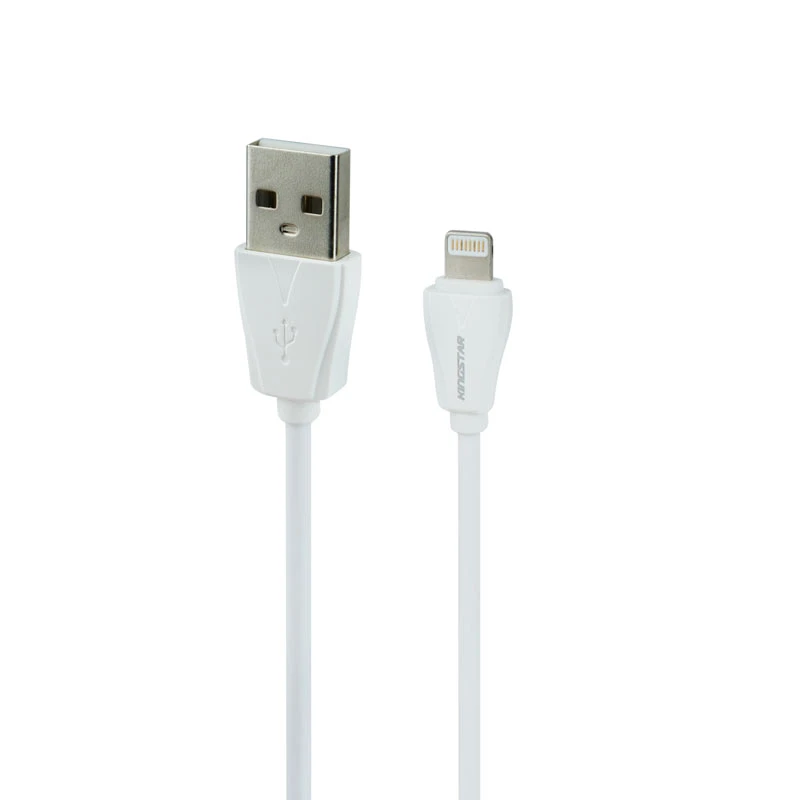شارژر فندکی فست شارژ KingStar KC114i 3.6A 18W + کابل آیفونی
