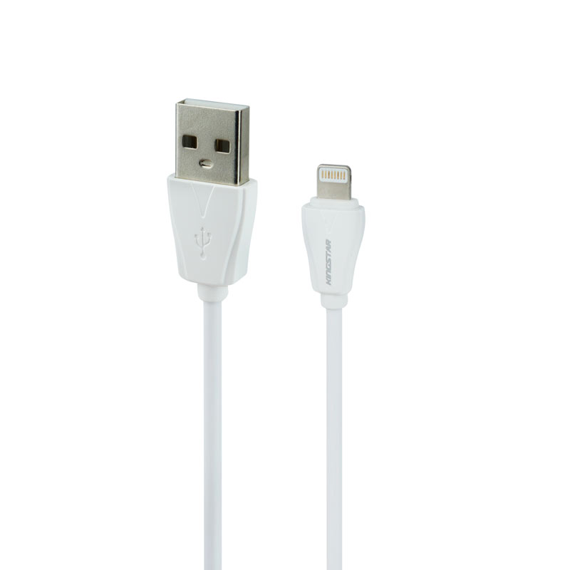 شارژر فندکی فست شارژ KingStar KC114i 3.6A 18W + کابل آیفونی