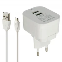 شارژر دیواری فست شارژ KingStar KW152A 2.4A 12W + کابل میکرو یو اس بی