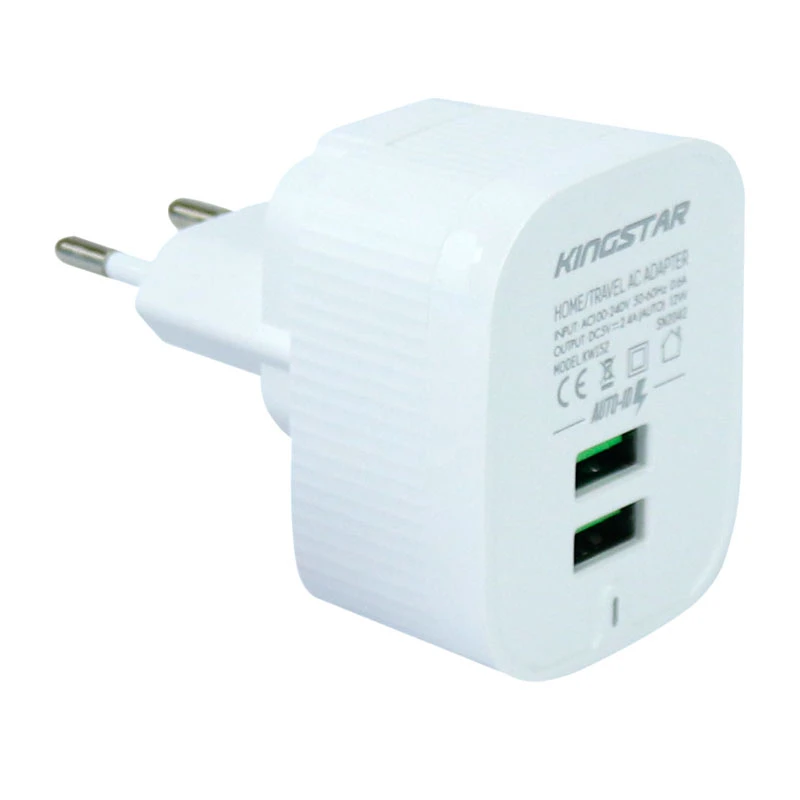 شارژر دیواری KingStar KW152i 2.4A 12W + کابل آیفونی