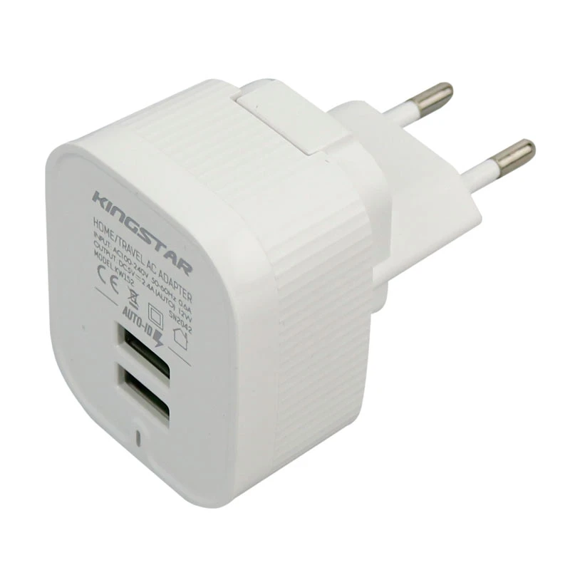 شارژر دیواری KingStar KW152i 2.4A 12W + کابل آیفونی