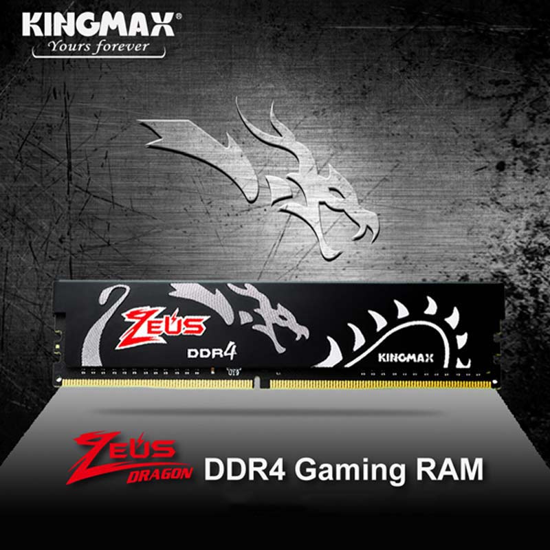 رم کامپیوتر Kingmax Zeus Dragon DDR4 8GB 3000MHz CL17 Single