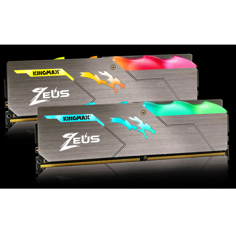 رم کامپیوتر Kingmax Zeus Dragon RGB DDR4 16GB 3200MHz CL17 Single