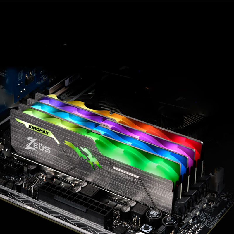 رم کامپیوتر Kingmax Zeus Dragon RGB DDR4 16GB 3200MHz CL16 Dual