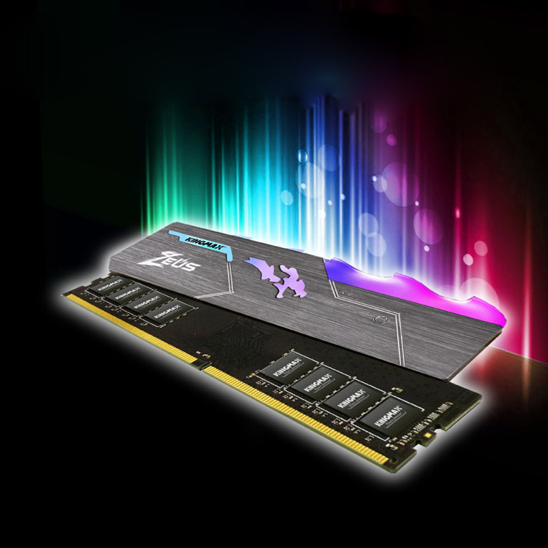 رم کامپیوتر Kingmax Zeus Dragon RGB DDR4 16GB 3200MHz CL16 Dual