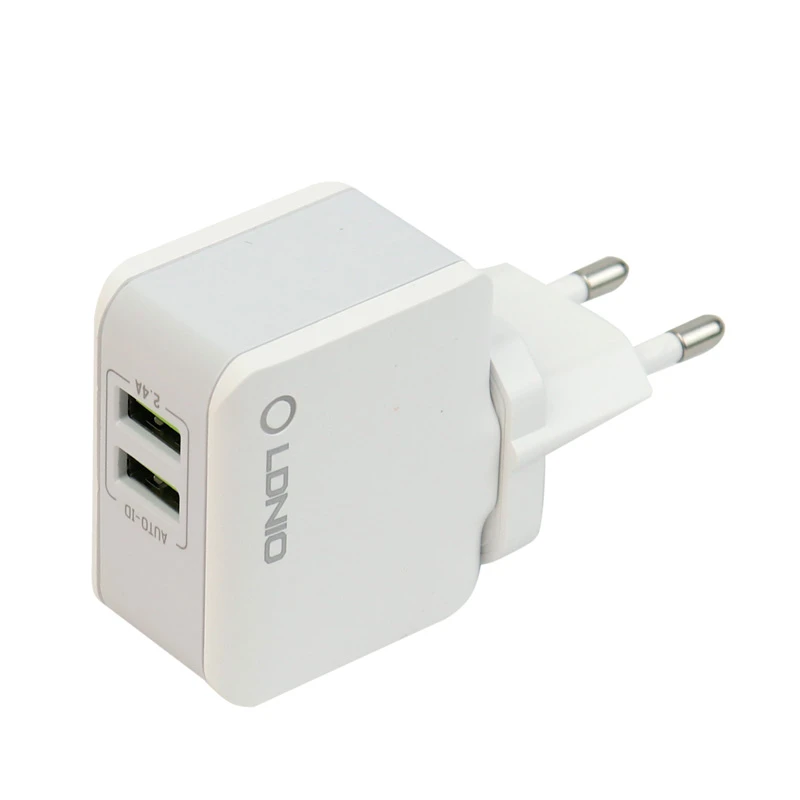 شارژر دیواری LDNIO A2203 2Port 2.4A 12W + کابل میکرو یو اس بی