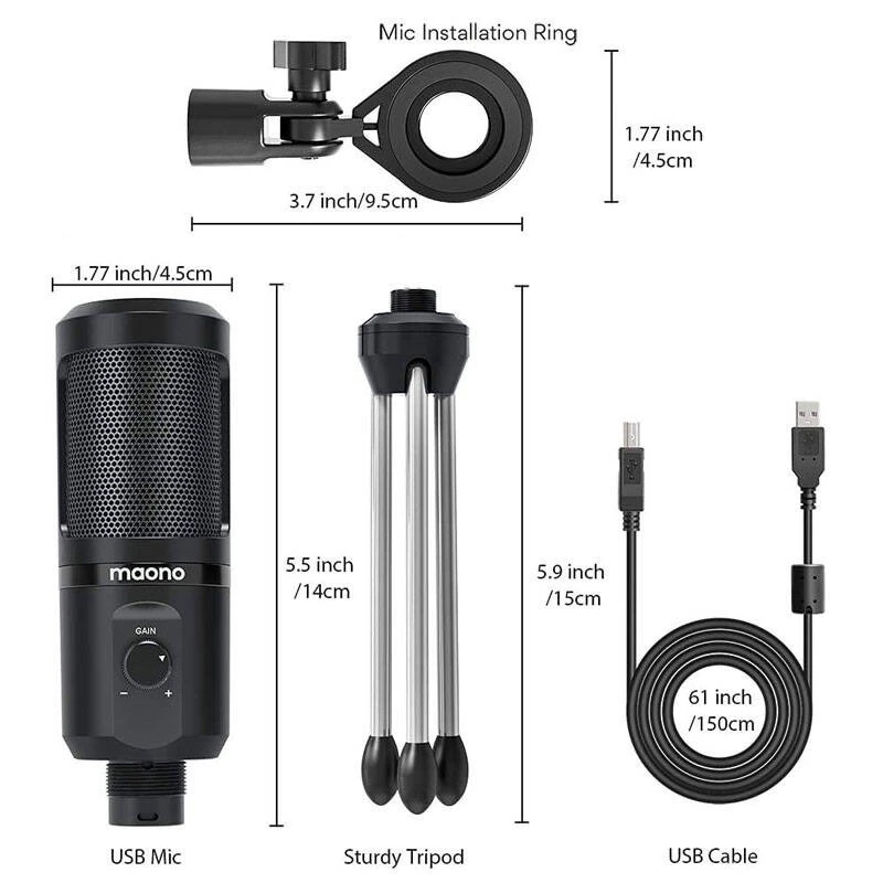 میکروفون کندانسور Maono AU-PM461TR