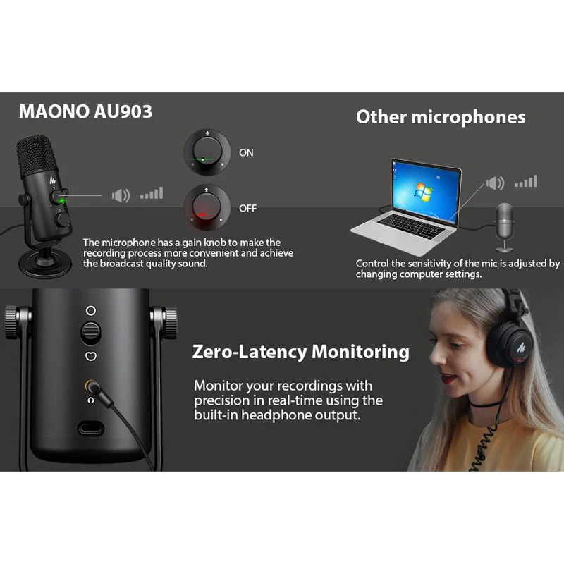 میکروفون کندانسور Maono Fairy AU-903