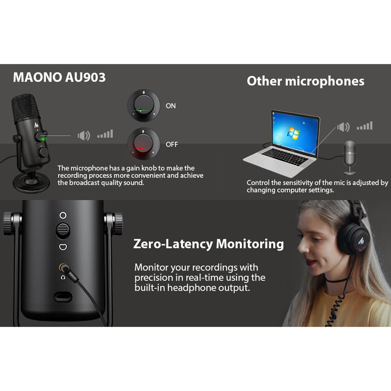 میکروفون کندانسور Maono Fairy AU-903