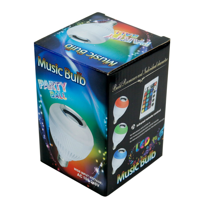 لامپ LED اسپیکر دار بلوتوثی Music Bulb Party Ball 12W E27 + ریموت کنترل