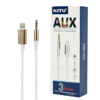 کابل تبدیل Nitu NT-AUX009 Lightning To AUX 3m
