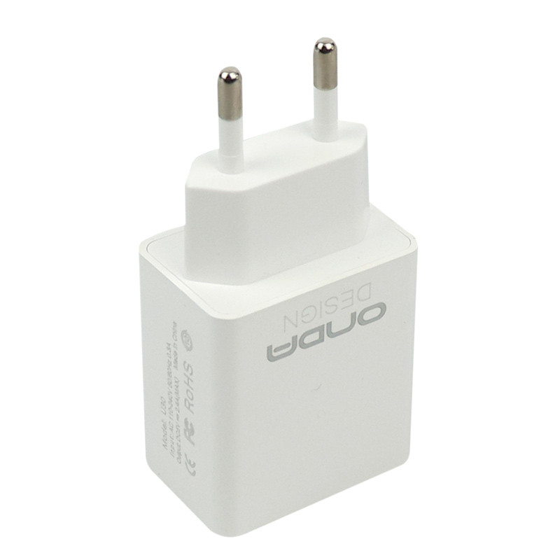 شارژر دیواری فست شارژ ONDA U30&Kit 2.4A + کابل آیفونی