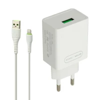 شارژر دیواری فست شارژ ONDA U50&Kit 3A QC 18W + کابل آیفونی