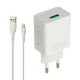 شارژر دیواری فست شارژ ONDA U50&Kit 3A QC 18W + کابل آیفونی