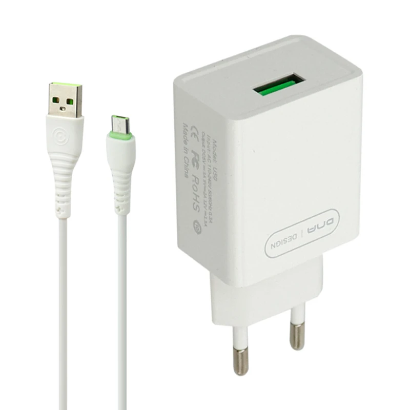 شارژر دیواری فست شارژ ONDA U50&Kit 3A QC 18W + کابل میکرو یو اس بی