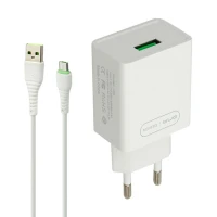 شارژر دیواری فست شارژ ONDA U50&Kit 3A QC 18W + کابل میکرو یو اس بی