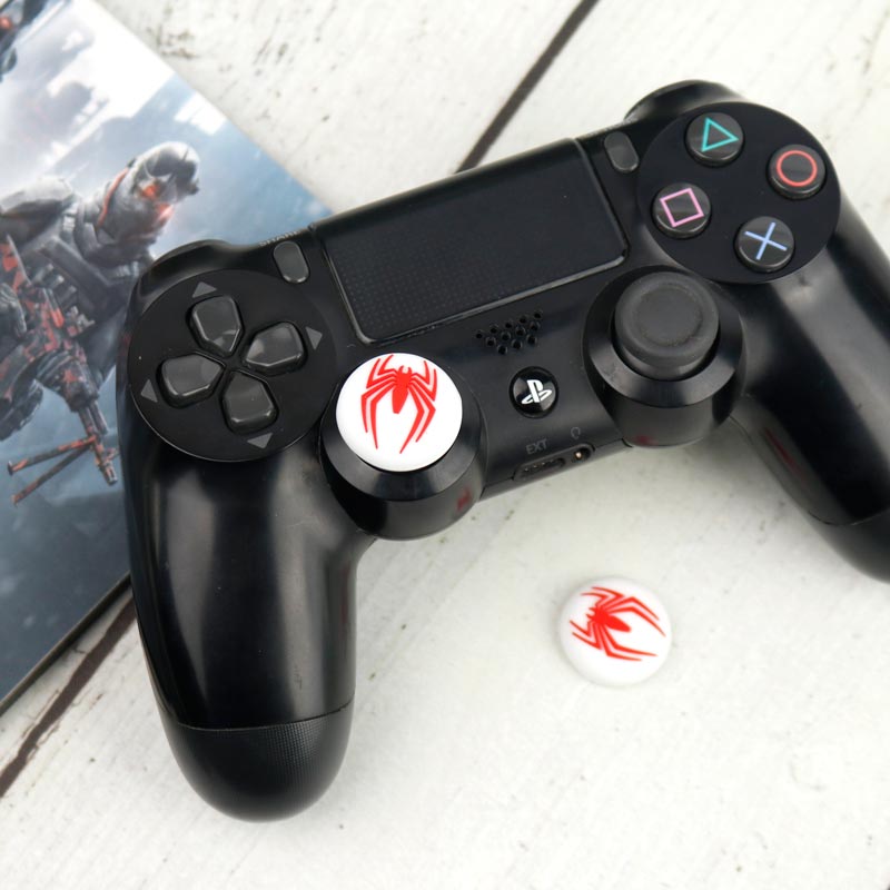 روکش آنالوگ دسته بازی Play Station/XBOX طرح Spider Man سفید