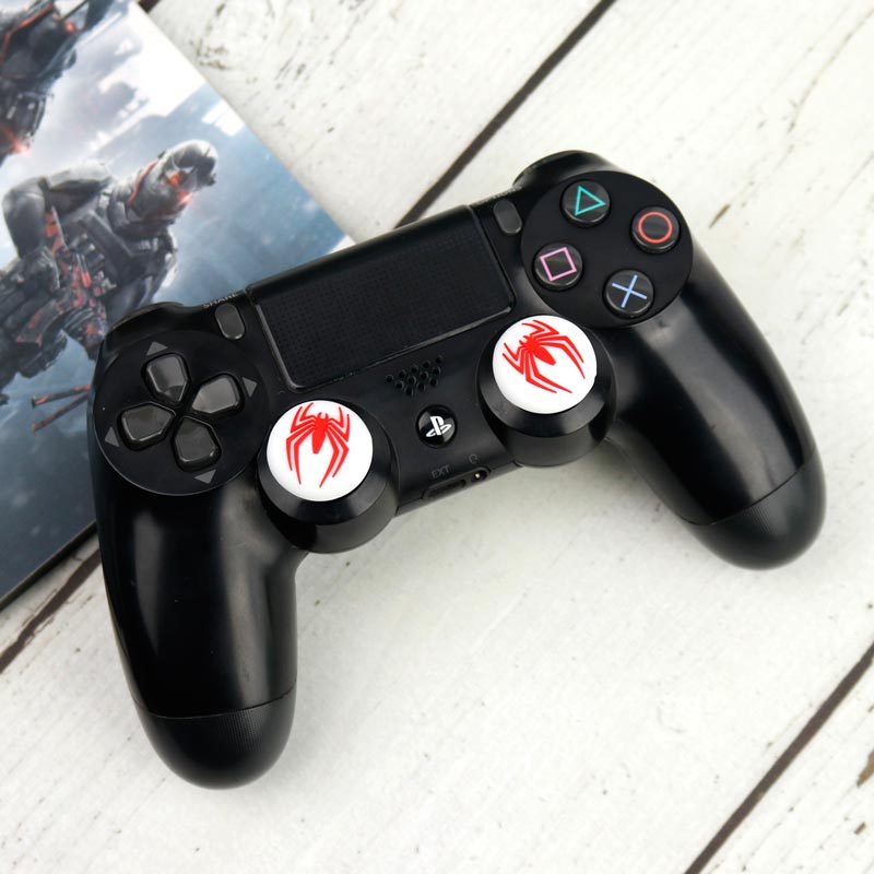 روکش آنالوگ دسته بازی Play Station/XBOX طرح Spider Man سفید