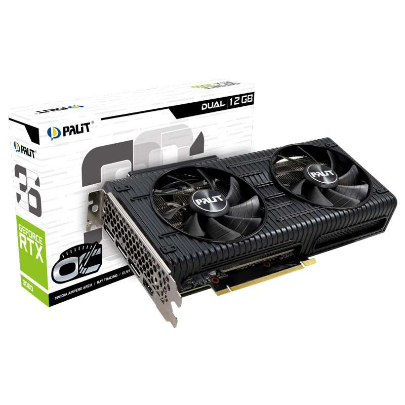 کارت گرافیک Palit Dual GeForce RTX3060 OC 12GB GDDR6 192Bit