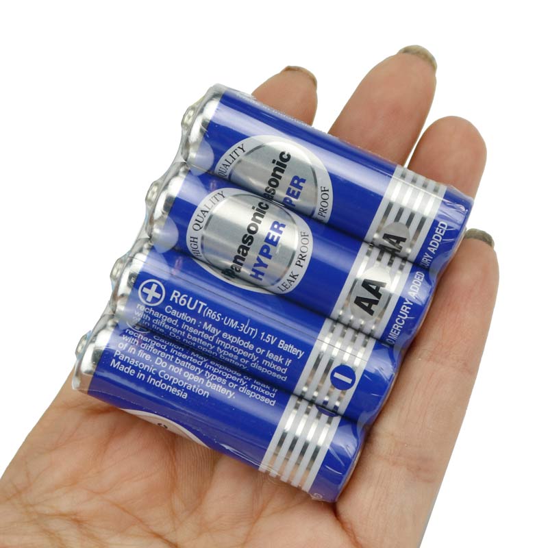 باتری چهارتایی قلمی Panasonic Hyper R6UT/4S 1.5V AA بسته 60 عددی