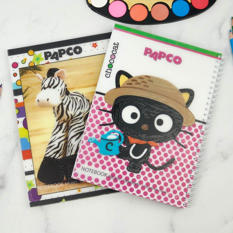 دفتر سیمی 100 برگ طرح فانتزی پاپکو Papco NB-601
