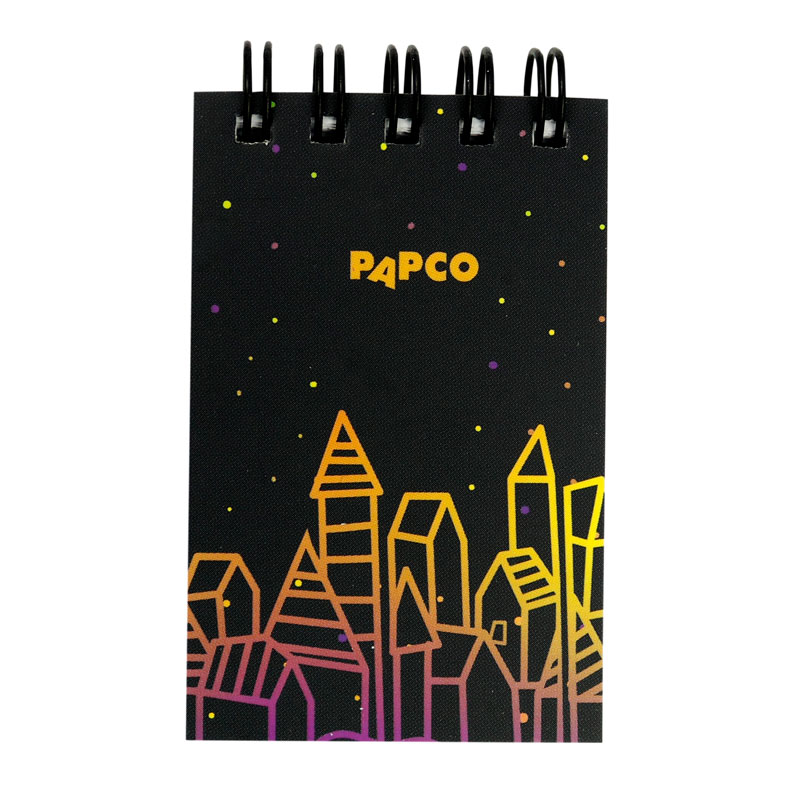 دفترچه یادداشت 80 برگ زمینه تیره پاپکو Papco NB-685 بالا بازشو
