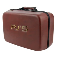 کیف کنسول بازی PS5 چرمی زرشکی