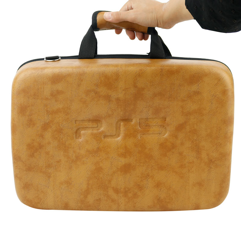 کیف کنسول بازی PS5 چرمی شتری