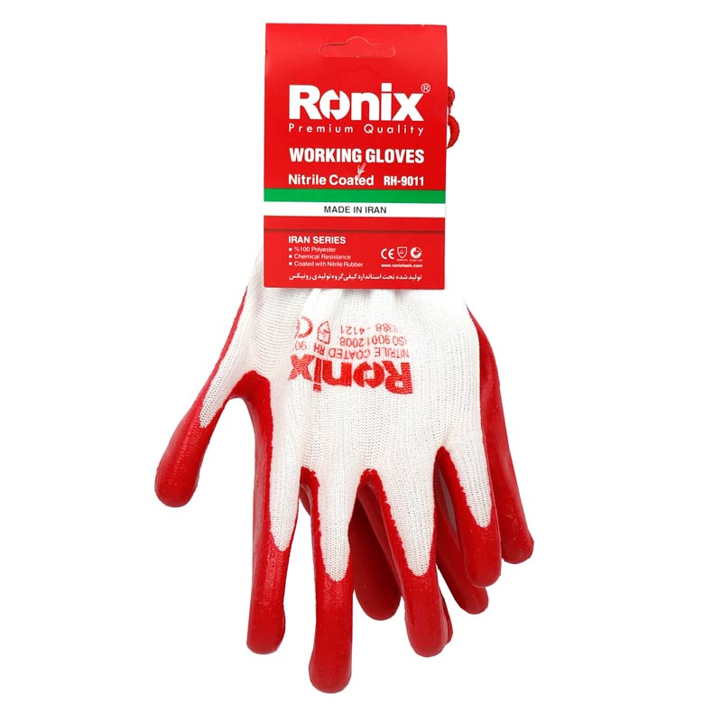 دستکش صنعتی کف نیتریل رونیکس Ronix RH-9011