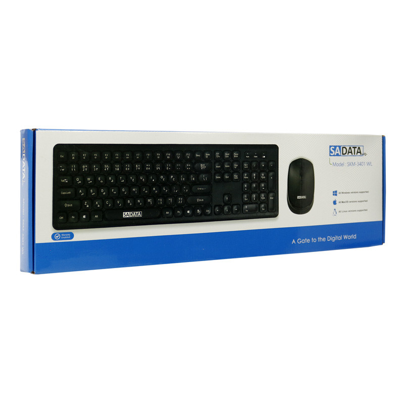 کیبورد و موس بی سیم سادیتا SKM-3401WL