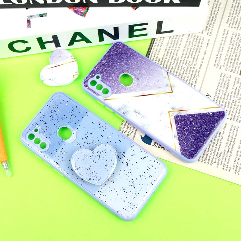 قاب PC محافظ لنزدار رزین پاپ سوکت دار یاسی Samsung Galaxy A11