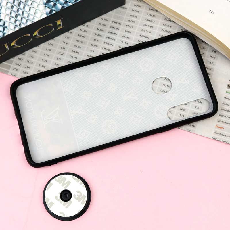 قاب فانتزی برجسته + پاپ سوکت طرح LV سامسونگ A20s سری F