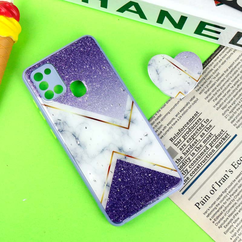 قاب رزینی PC سامسونگ Galaxy A21s پاپ سوکت دار محافظ لنزدار یاسی