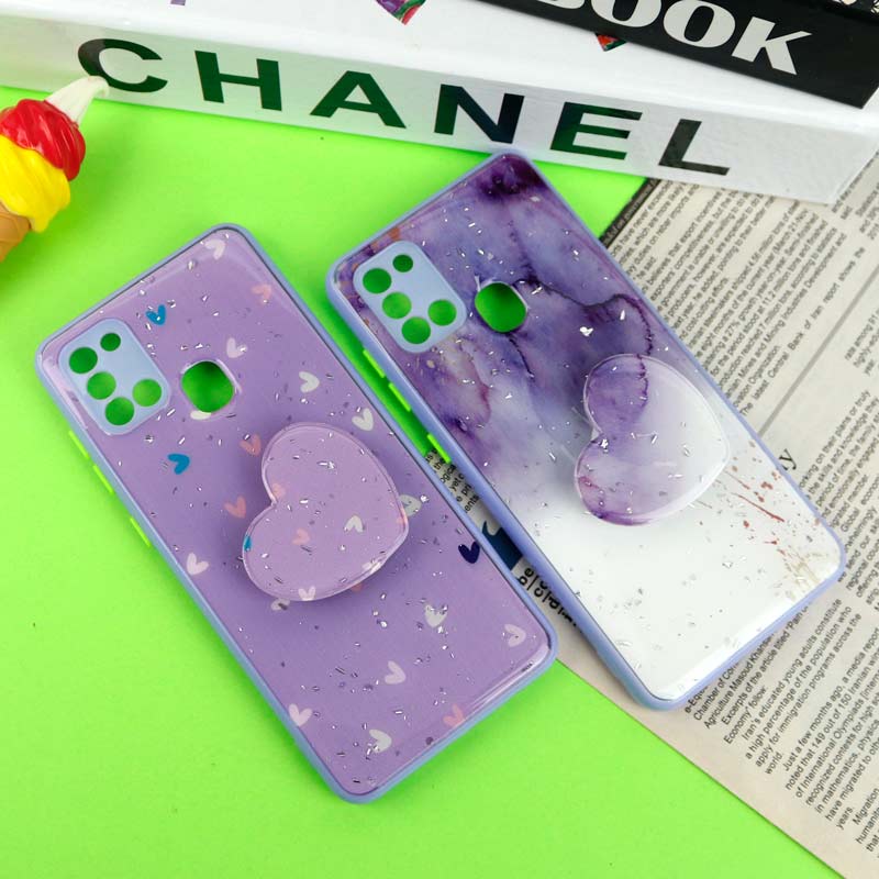 قاب رزینی PC سامسونگ Galaxy A21s پاپ سوکت دار محافظ لنزدار یاسی