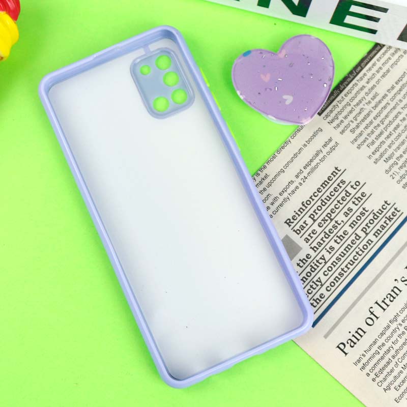 قاب رزینی PC سامسونگ Galaxy A31 پاپ سوکت دار محافظ لنزدار یاسی