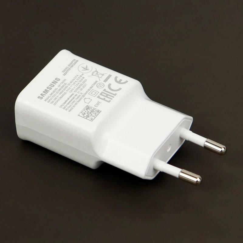 شارژر دیواری 15 وات سامسونگ A32 PD 2A سرجعبه + کابل Type-C و هندزفری و جعبه گوشی