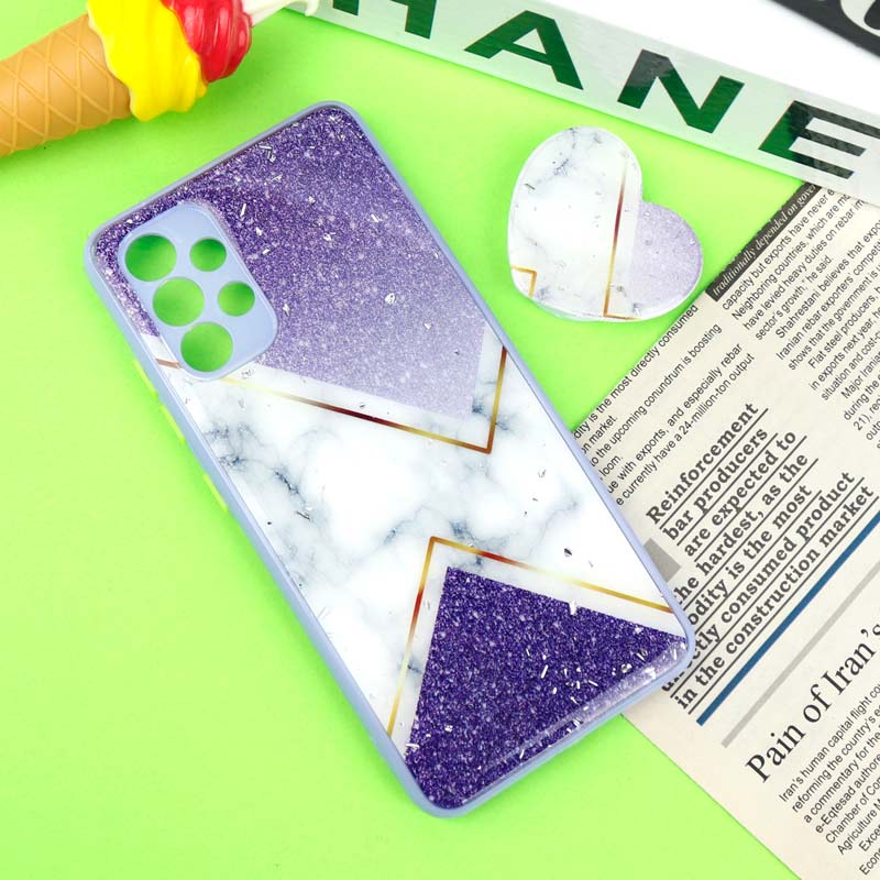 قاب PC محافظ لنزدار رزین پاپ سوکت دار یاسی Samsung Galaxy A32 4G