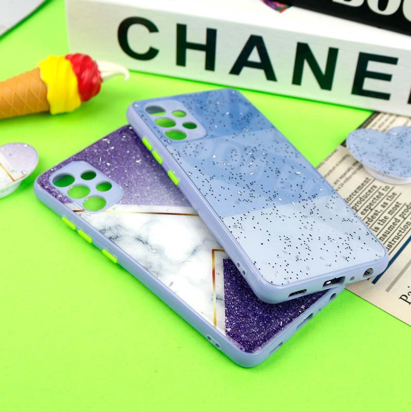 قاب PC محافظ لنزدار رزین پاپ سوکت دار یاسی Samsung Galaxy A32 4G