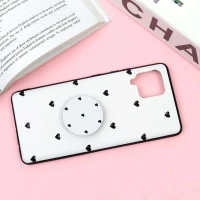 قاب فانتزی برجسته + پاپ سوکت طرح قلب سامسونگ Samsung Galaxy A42 5G سری F